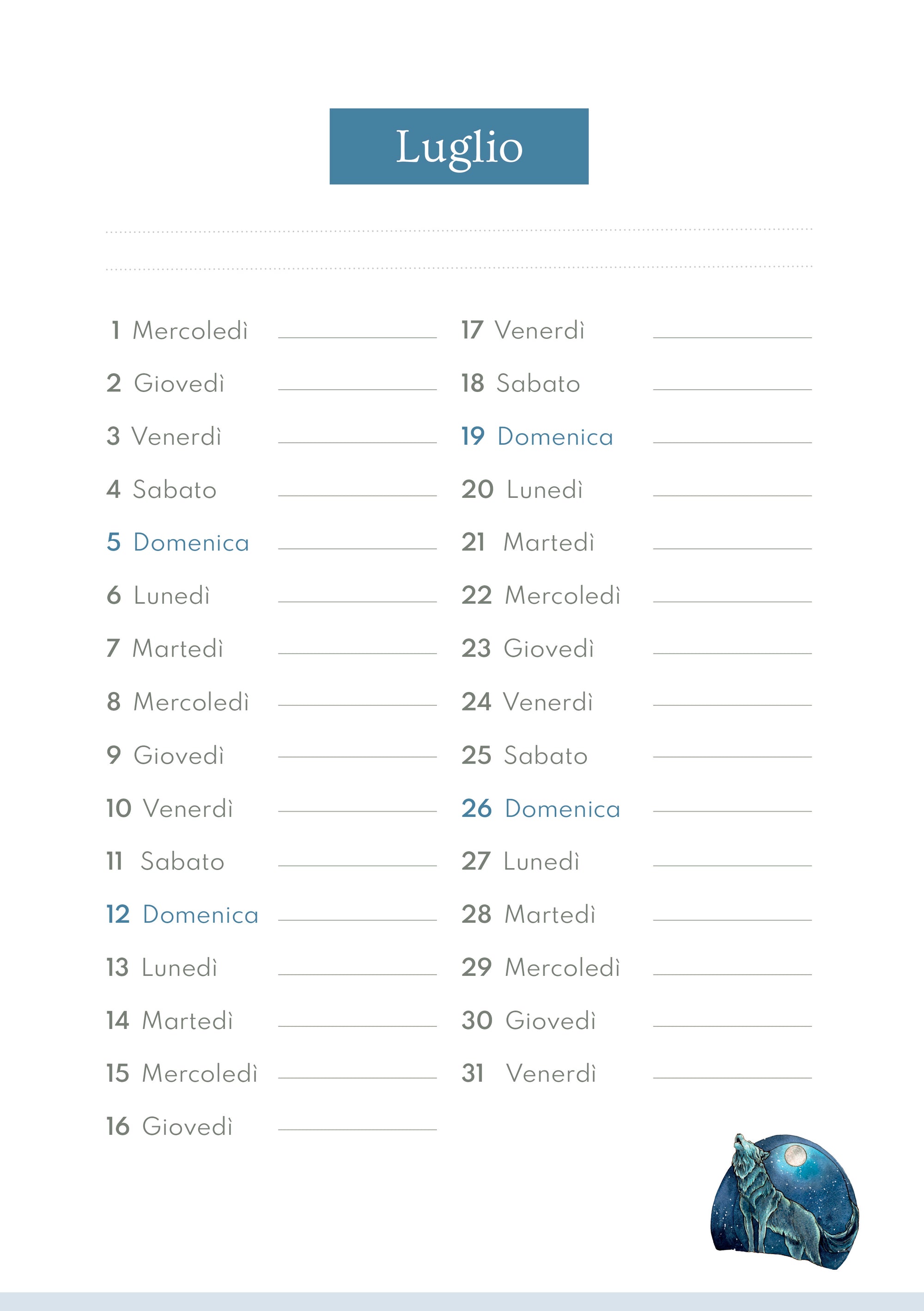 Calendario 2026