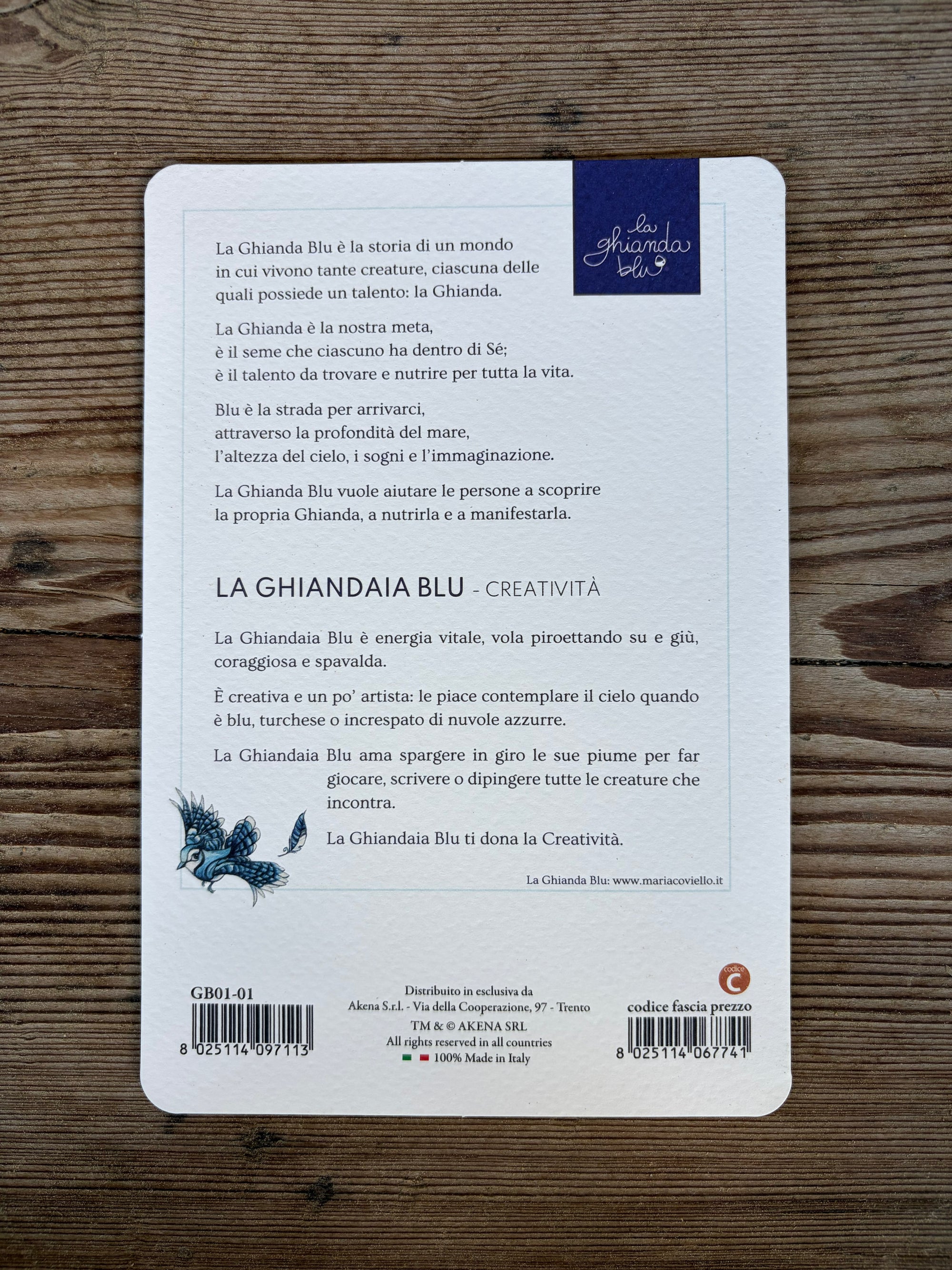 Biglietto La Ghiandaia Blu - chiara