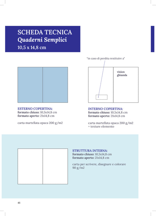 Quadernino Piccolo La Lupa Blu