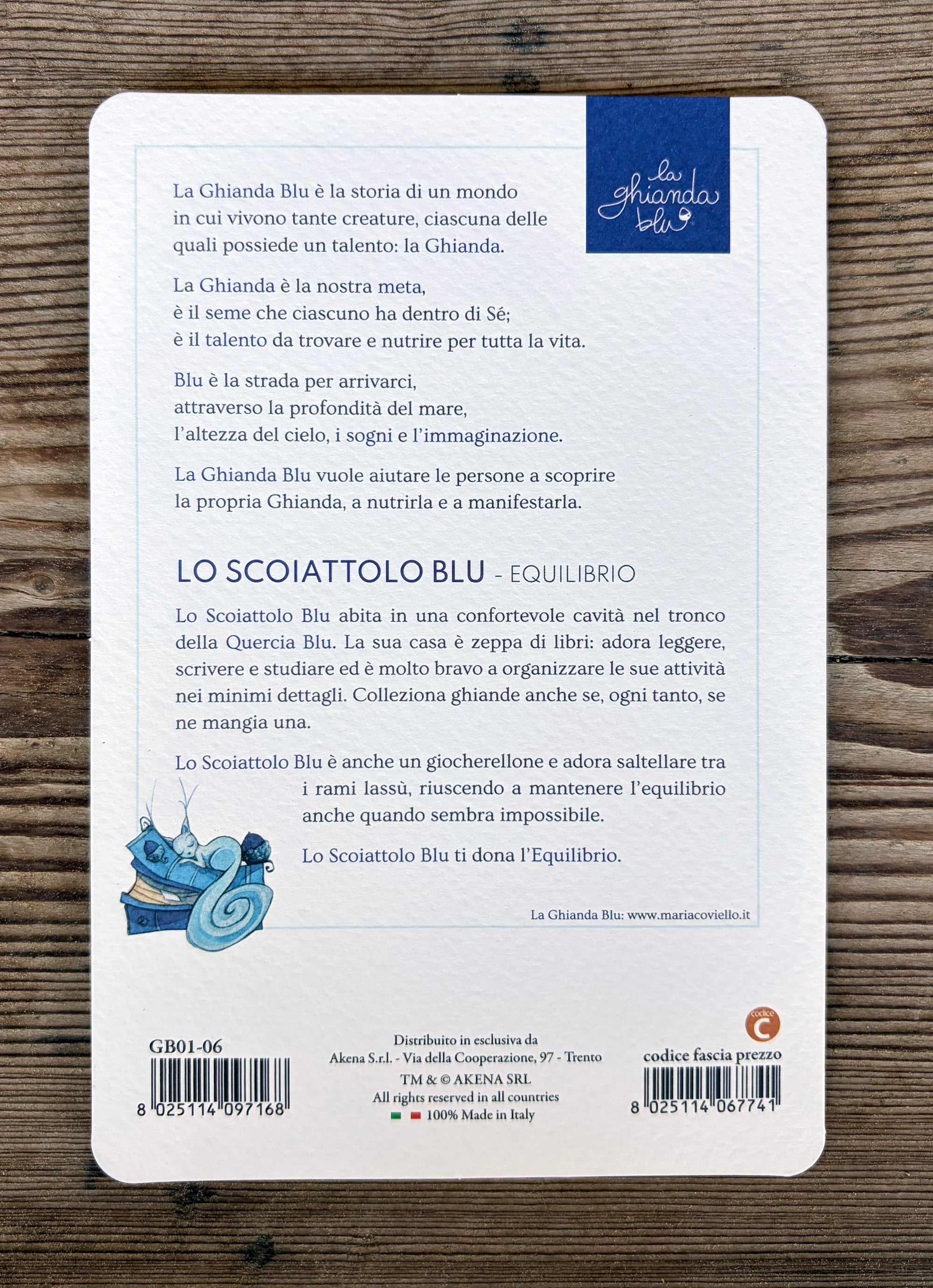 Biglietto Lo Scoiattolo Blu